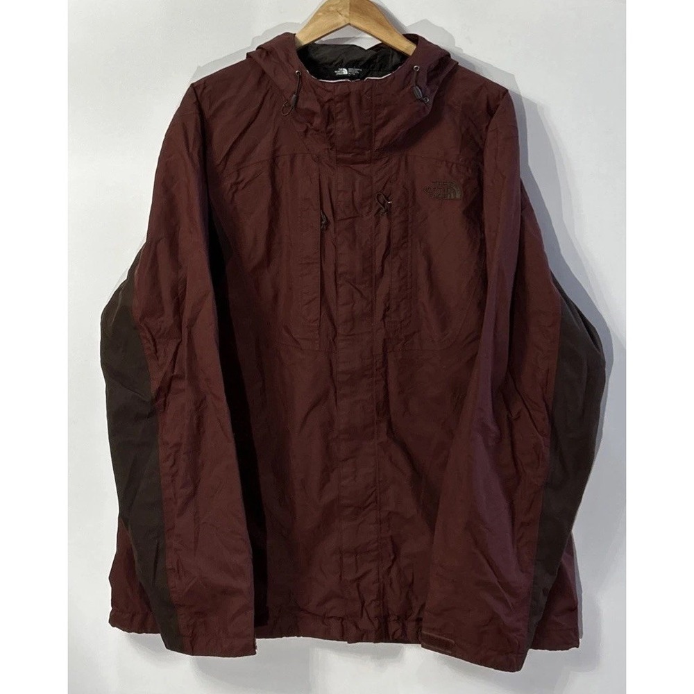 Mens The North Face Hooded Dryvent Jacket Sz XL Waterproof Windproof 100% Nylon